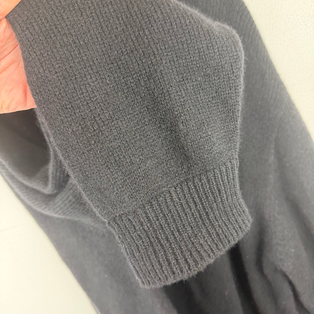 Elder Statesman Black Pocket Cashmere Sweater
