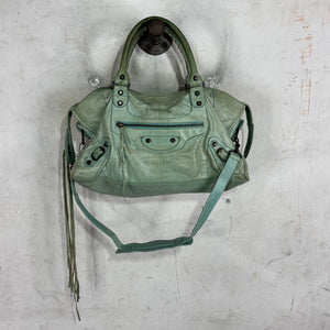 Balenciaga Teal City Bag