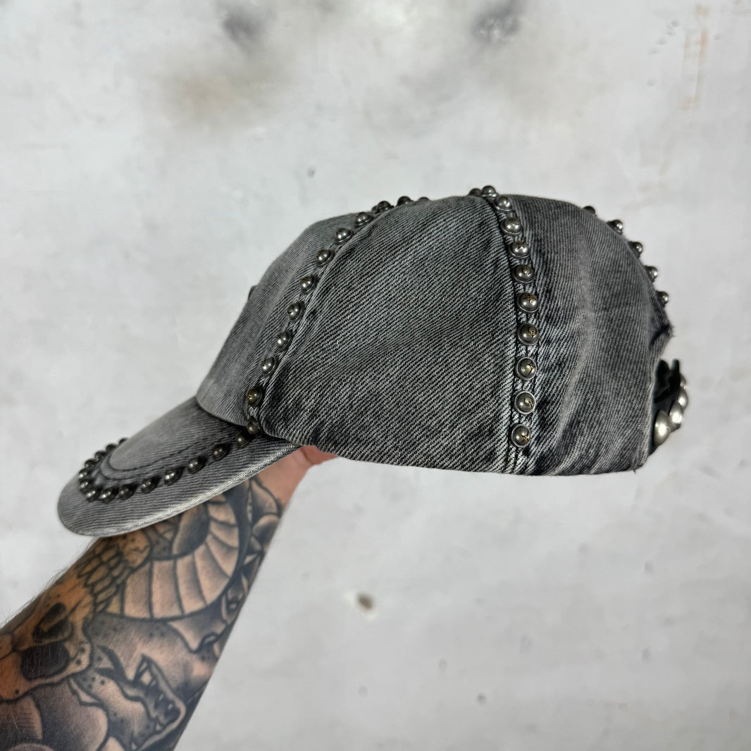 Thug Club Studded Grey Denim Hat