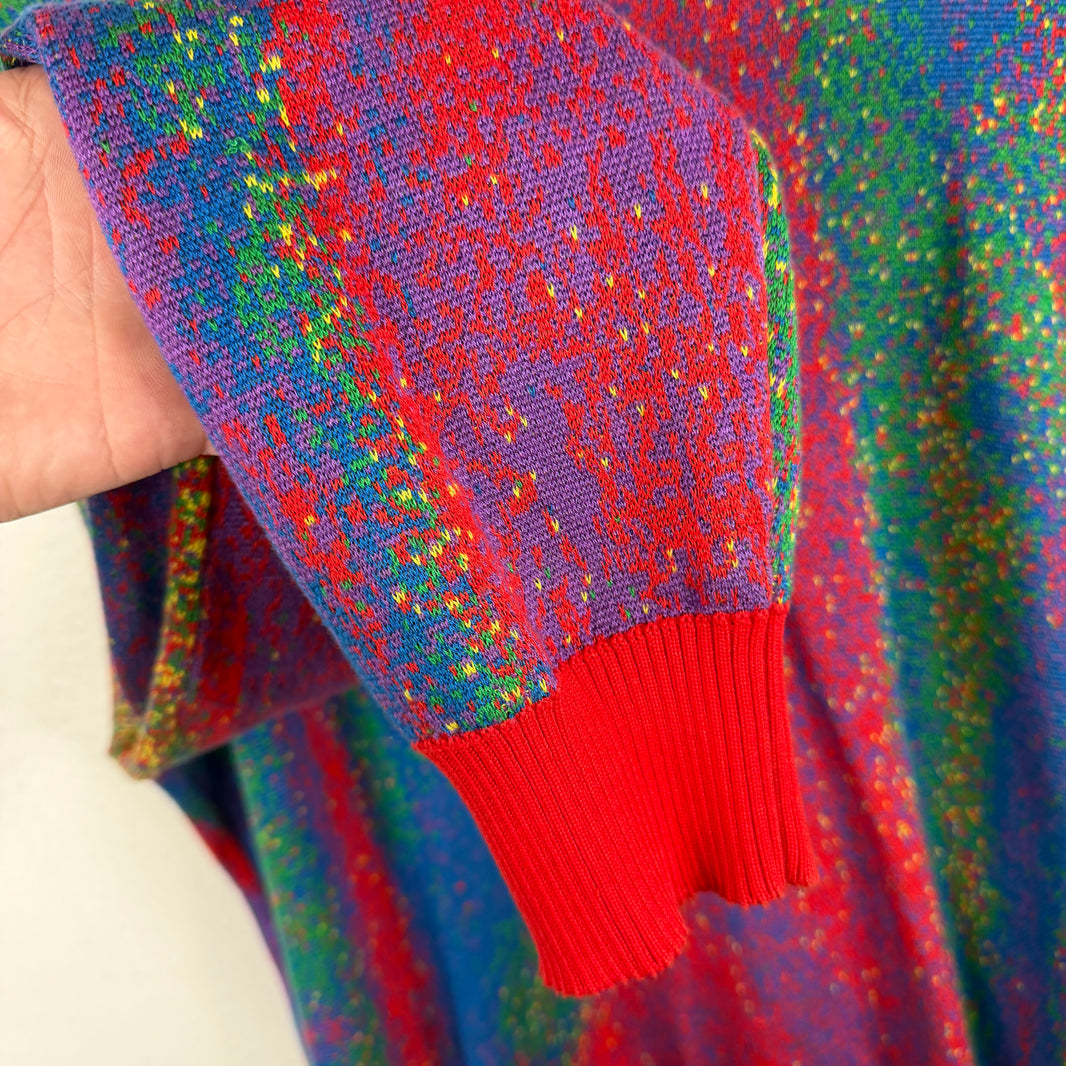 Louis Vuitton Multicolor Jacquard Knit Sweater