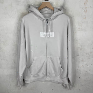 Supreme x MM6 White Zip Hoodie
