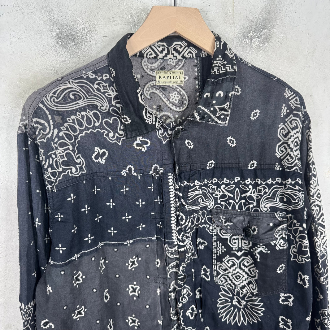 Kapital Navy Paisley Overshirt