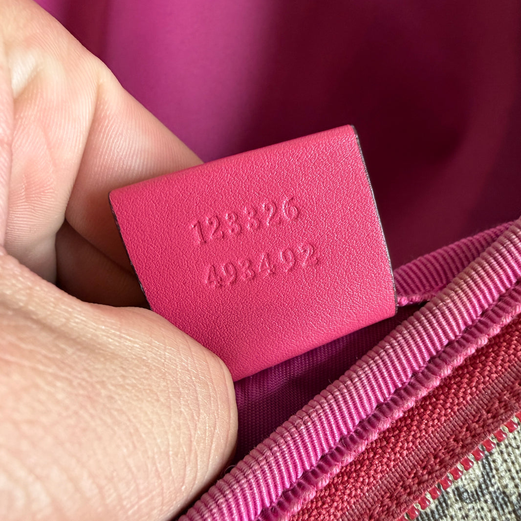 Gucci Rose Monogram Diaper Bag