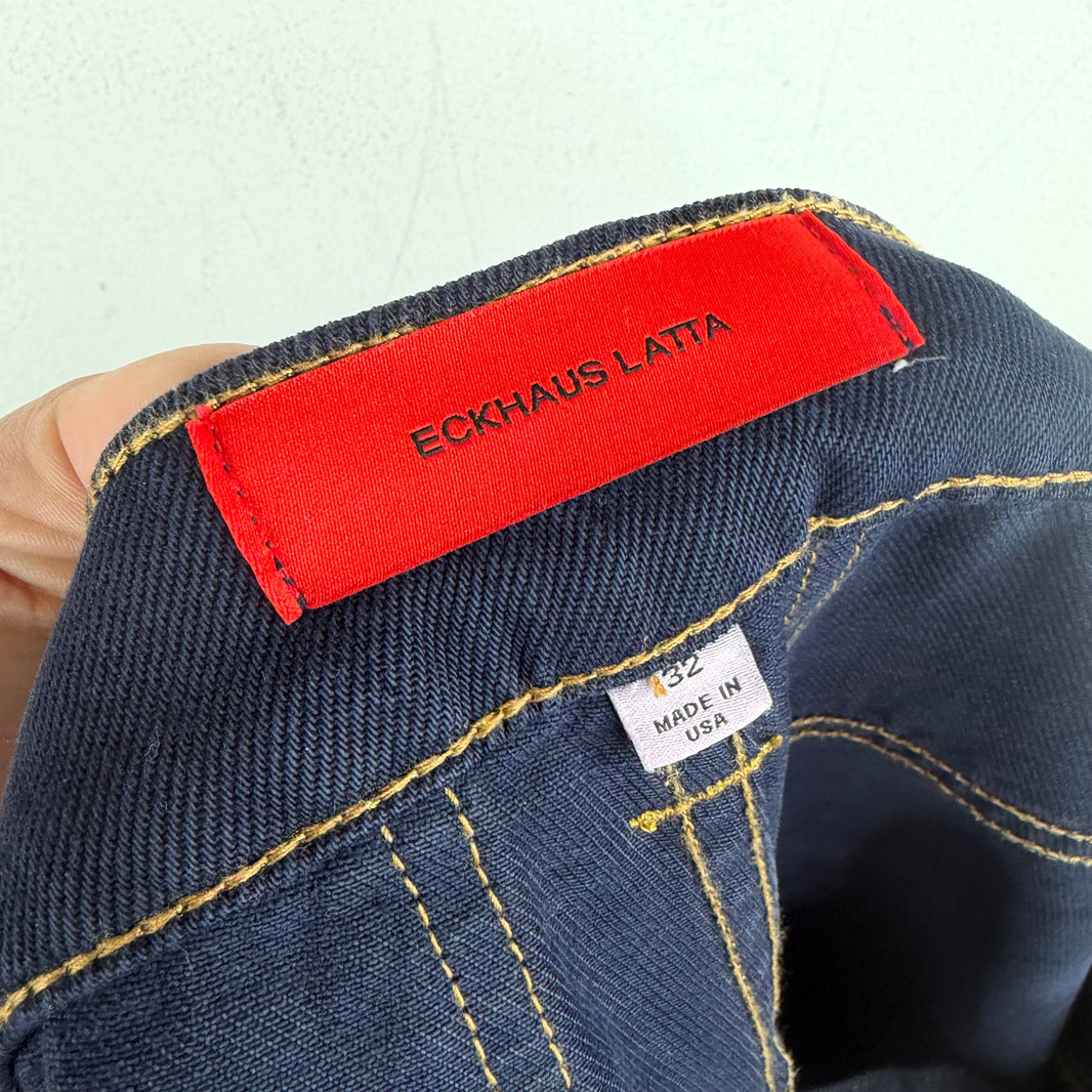 Eckhaus Latta Wax Wide Leg Jeans