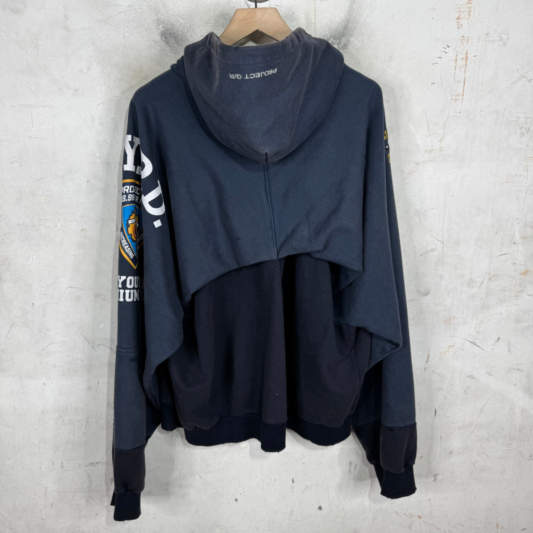 Project G/R Navy Reconstructed Hoodie