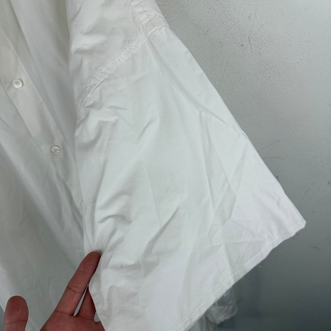 MM6 Oversized White Button Up Shirt