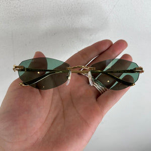 Cartier CT0675S Gold Finish Metal Frame Sunglasses