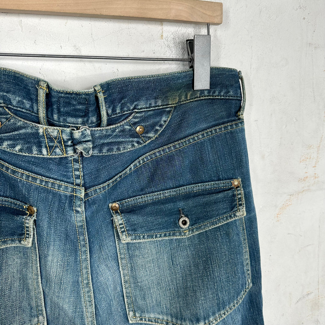 Kapital Pocketed Tapered Carpenter Jeans