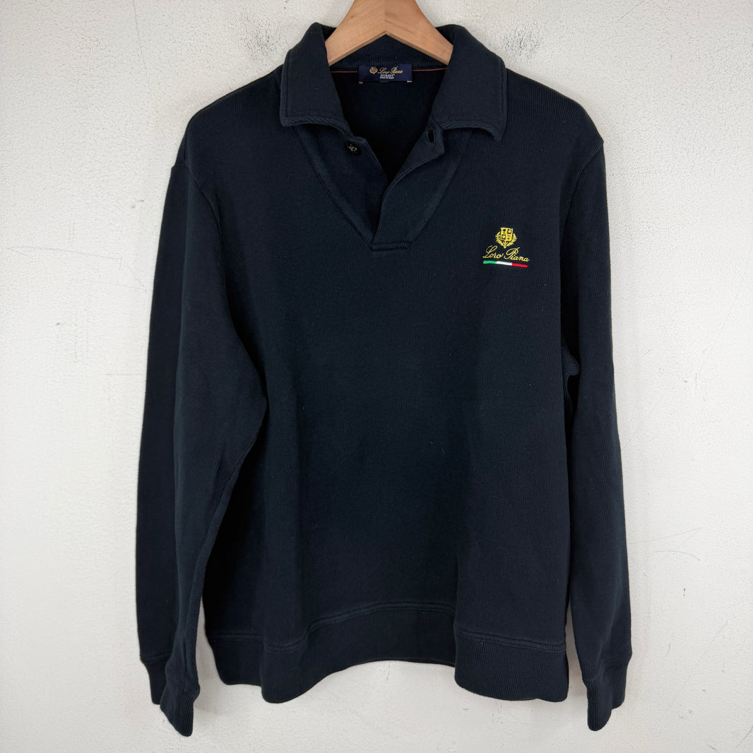 Loro Piana Horsey Rugby Polo Sweater