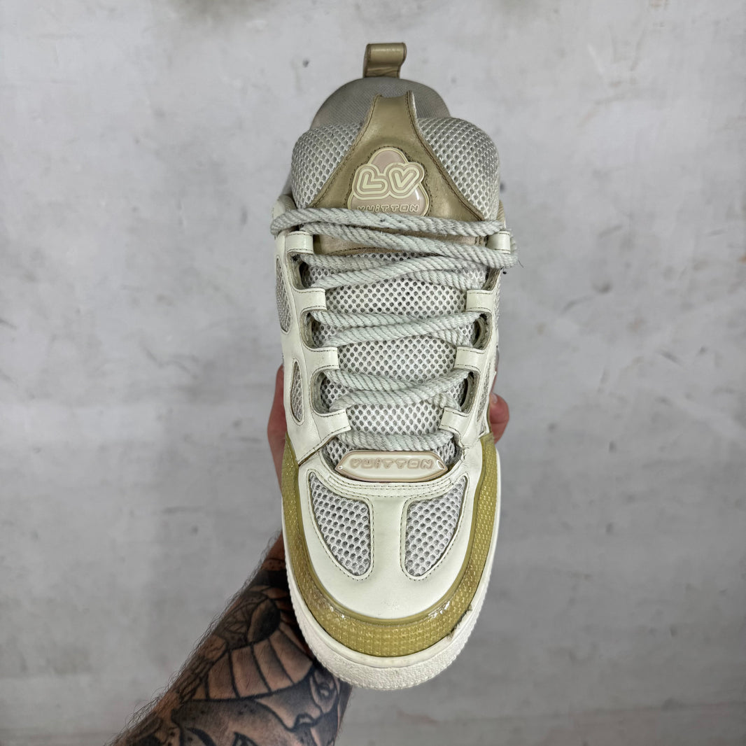 Louis Vuitton Cream Skate Sneakers