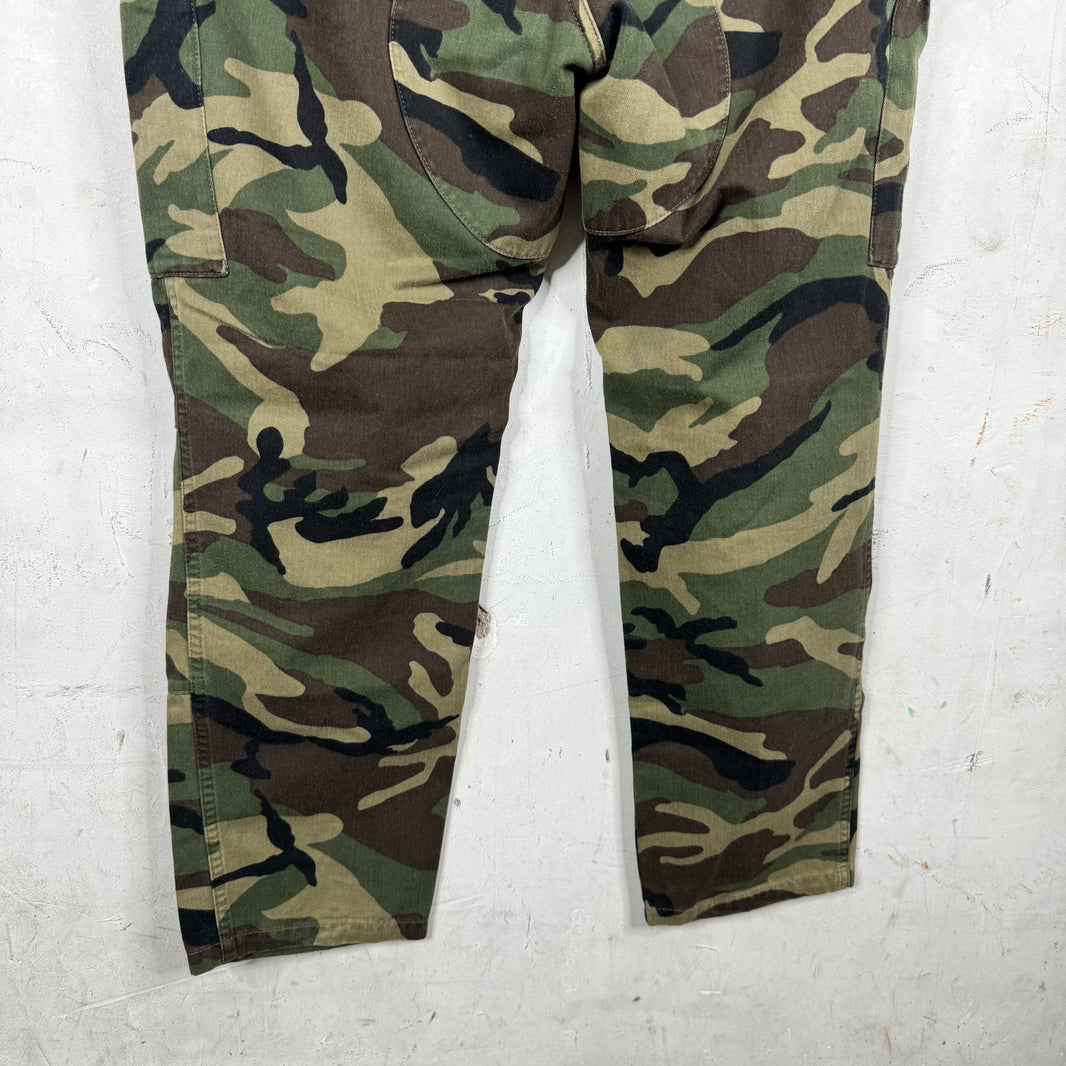 Balenciaga Slim Green Camo Cargo Pants