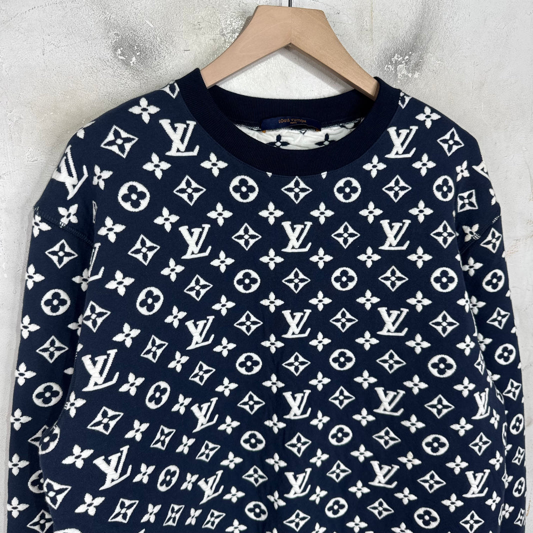 Louis Vuitton Navy Monogram Sweater