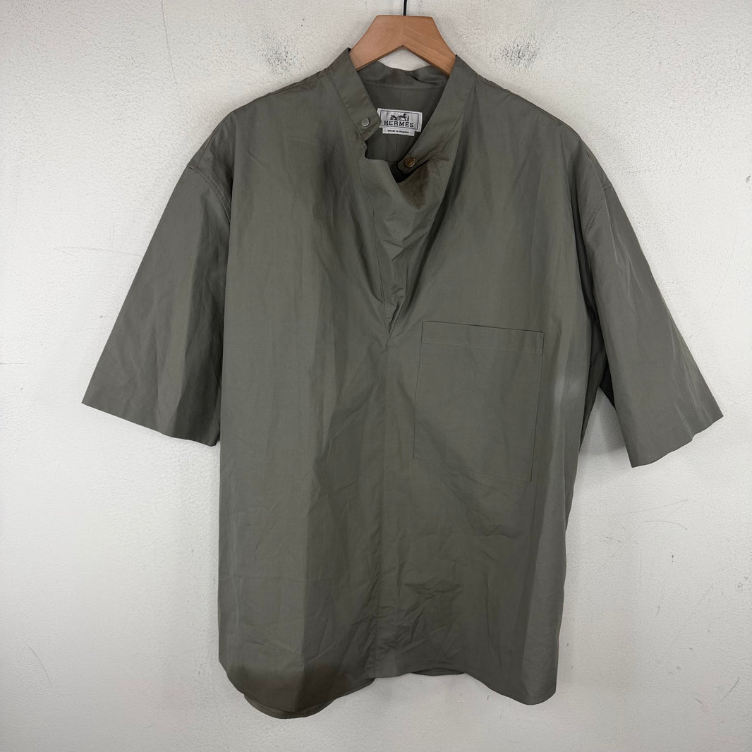 Hermes Gray Pullover S/S Shirt