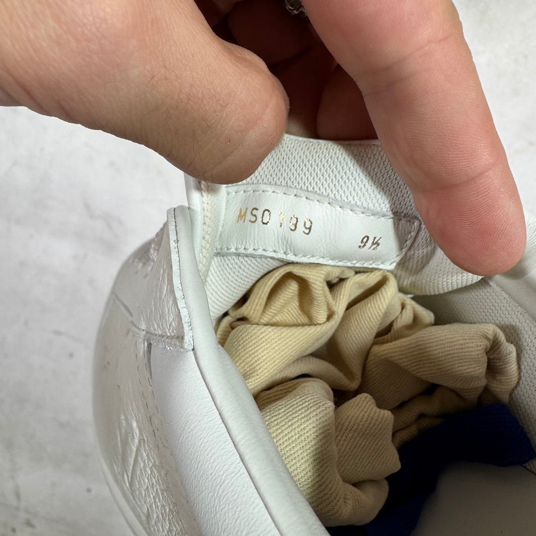 Louis Vuitton White Leather Monogram Luxemburg Sneakers