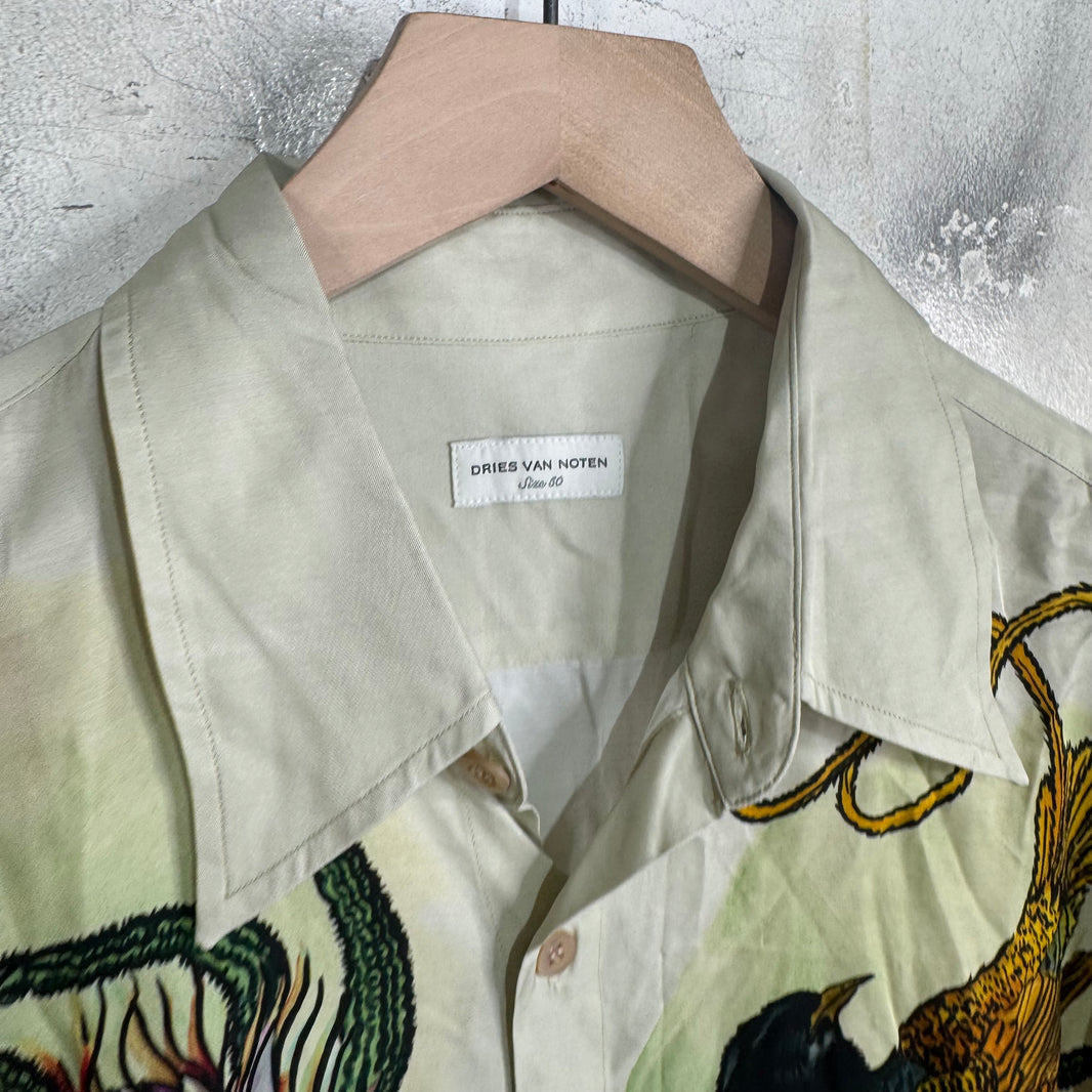 Dries Van Noten Bird Silk Shirt