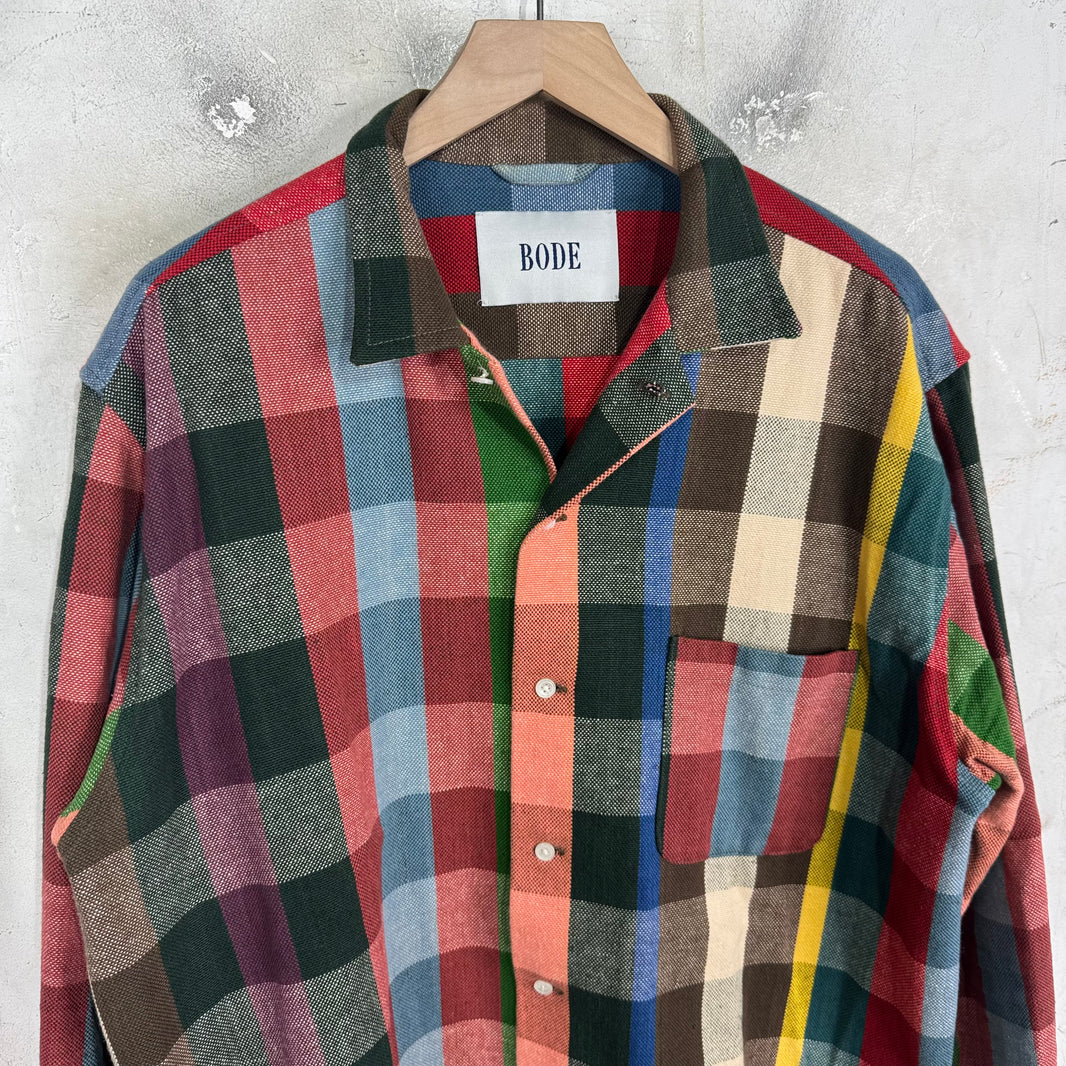 Bode Rainbow Plaid Flannel