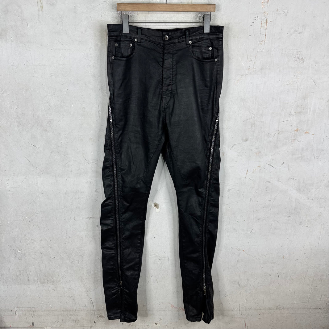 DRKSHDW Waxed Banana Bolan Jeans