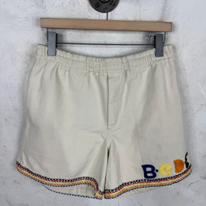 Bode Canvas Woven Logo Shorts