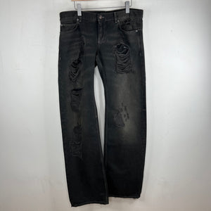 Balenciaga Distressed Straight Leg Jeans