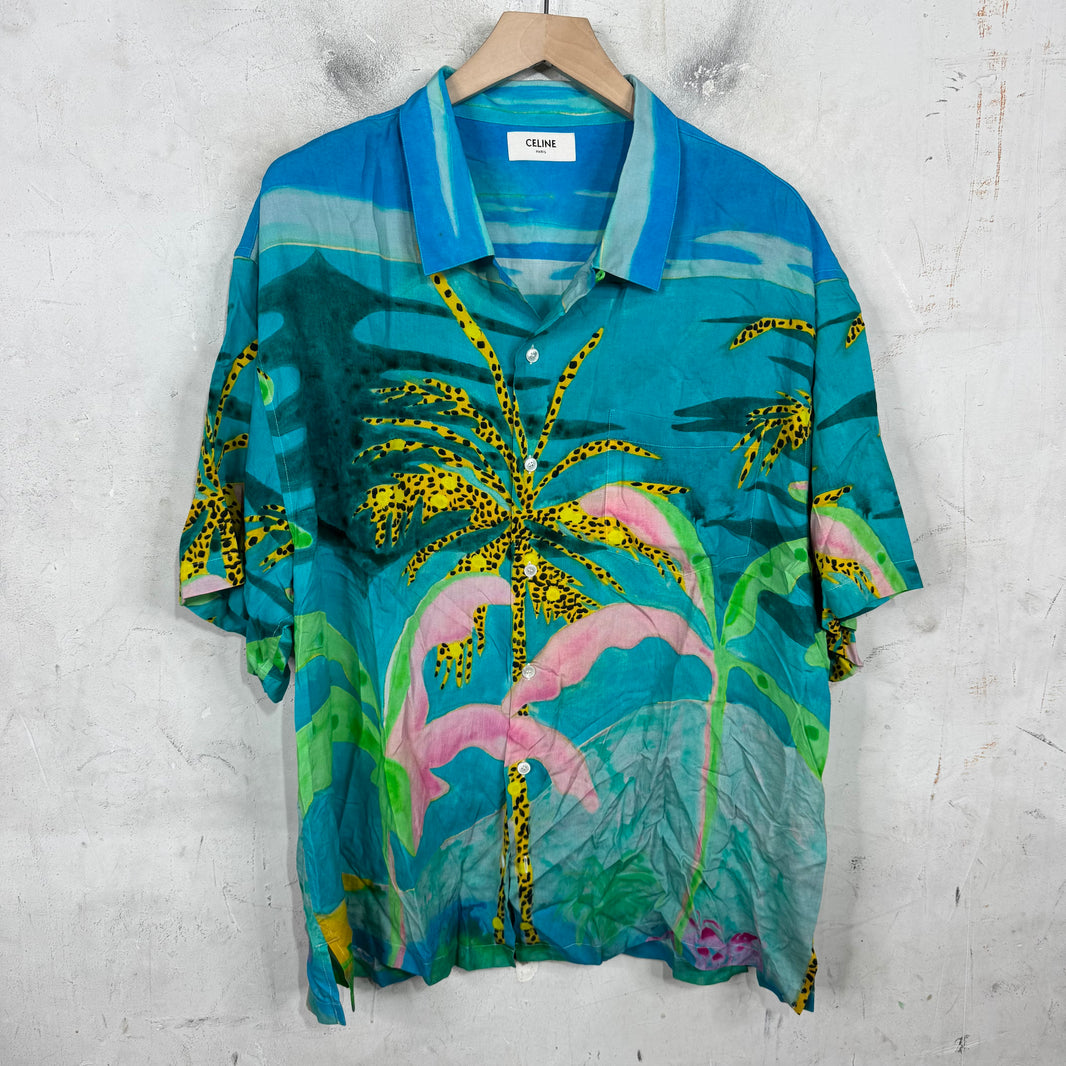 Celine Tropical Printed Shirt