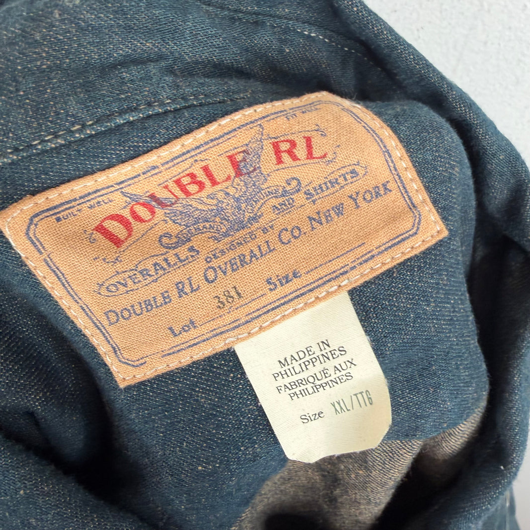 RRL Upside Down Pocket Denim Button Up LS Over Shirt