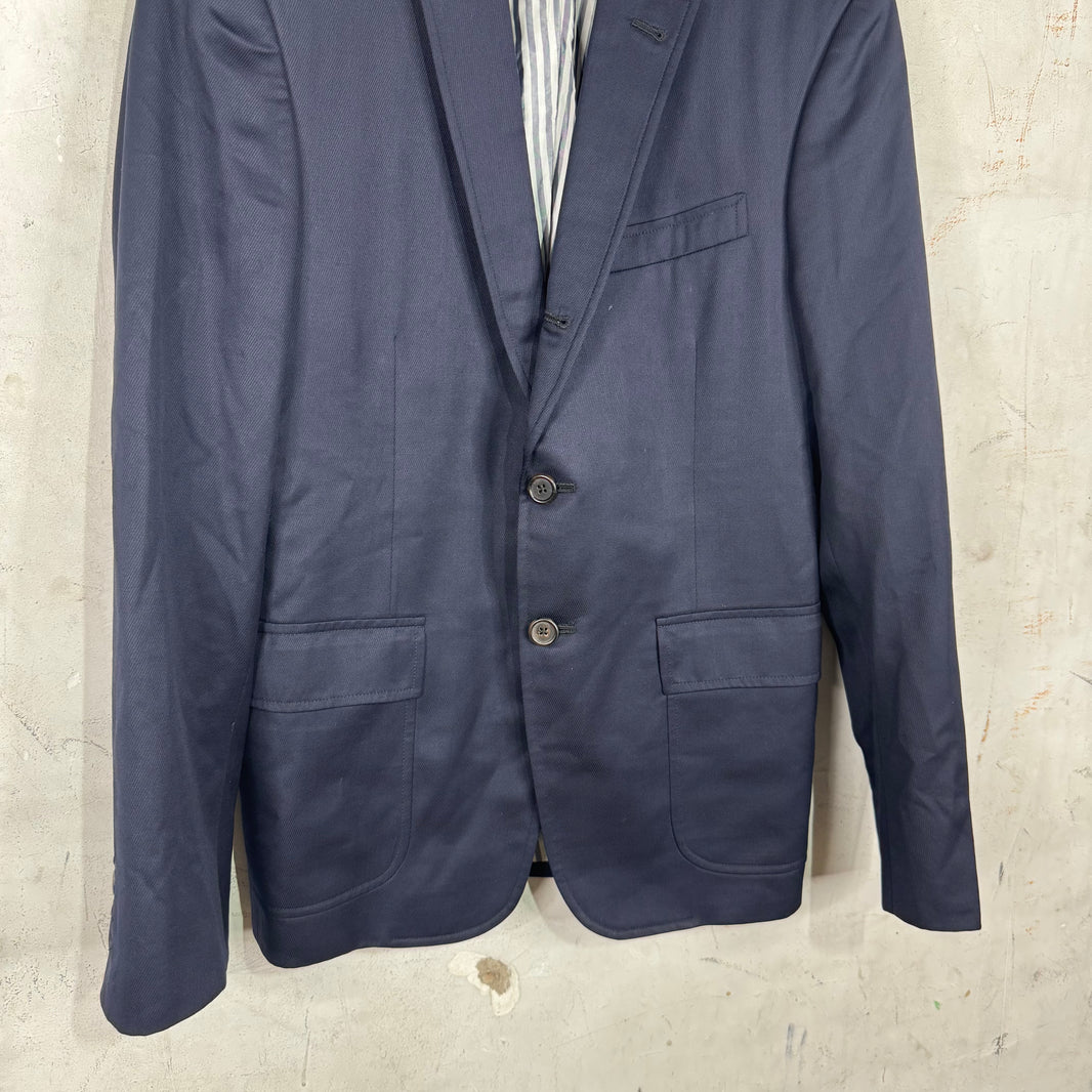 Thom Browne Navy 2 Button Blazer