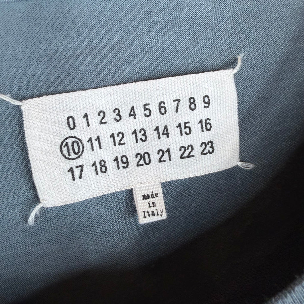 Maison Margiela Plain Charcoal Gray T-Shirt