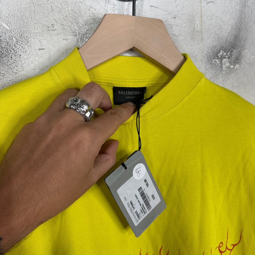Balenciaga Yellow Darkwave T-Shirt