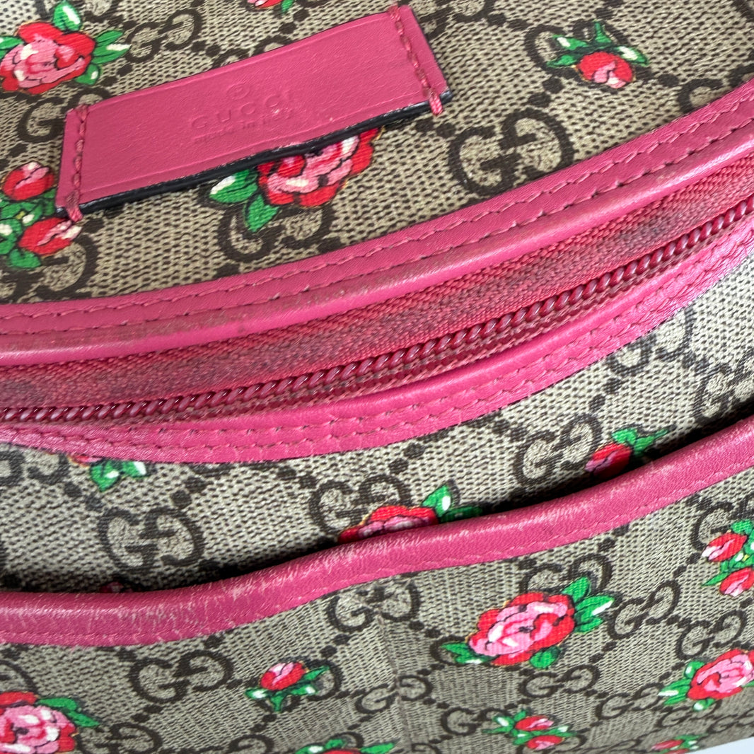Gucci Rose Monogram Diaper Bag