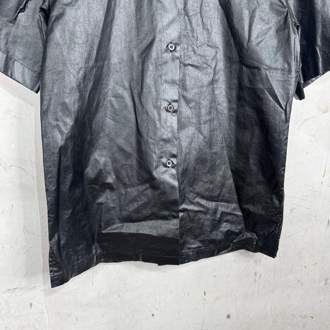 Dries Van Noten PVC Coated SS Button Up Shirt