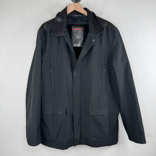 Prada Leather Collar Ski Jacket