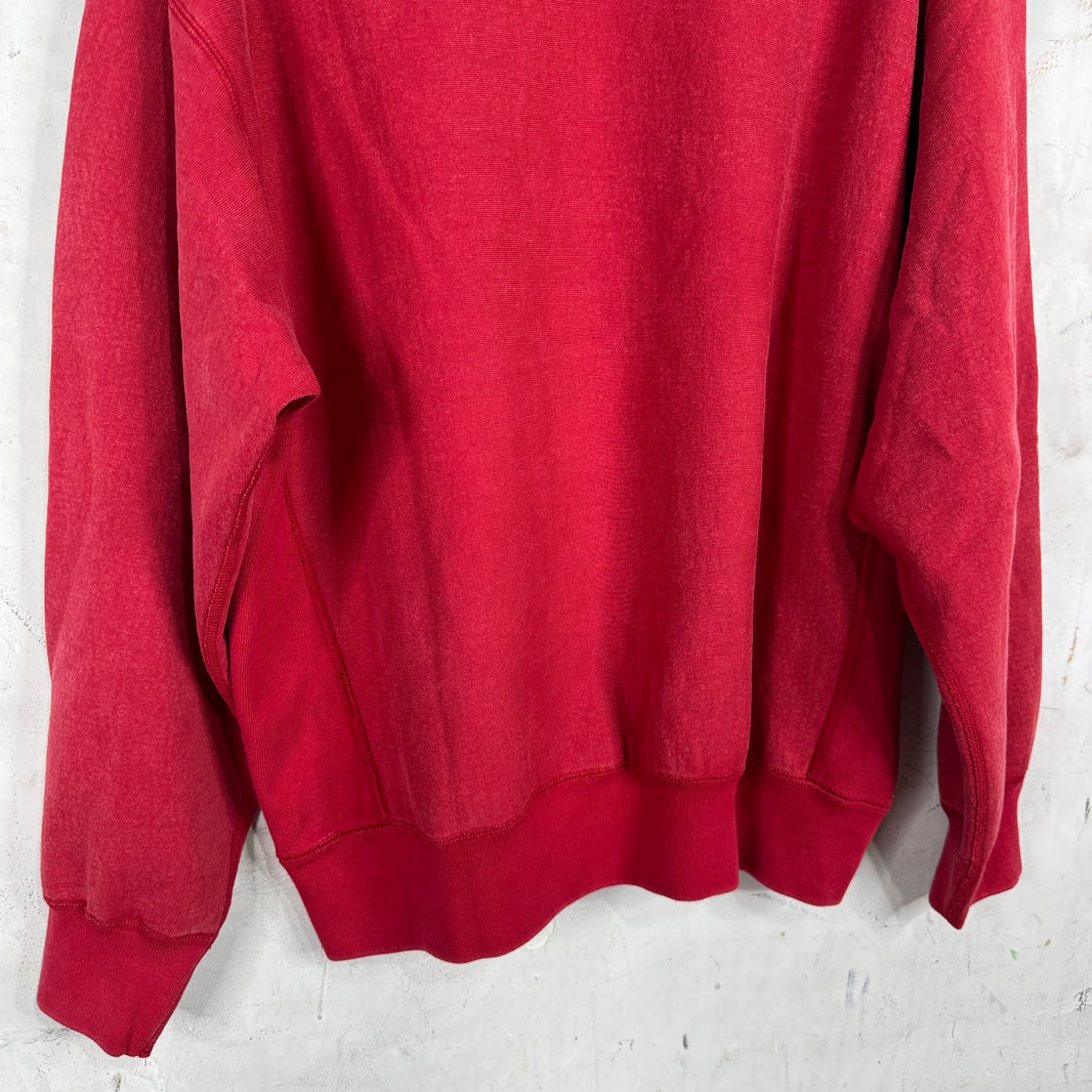 Supreme Red Screenprinted Box Logo Crewneck