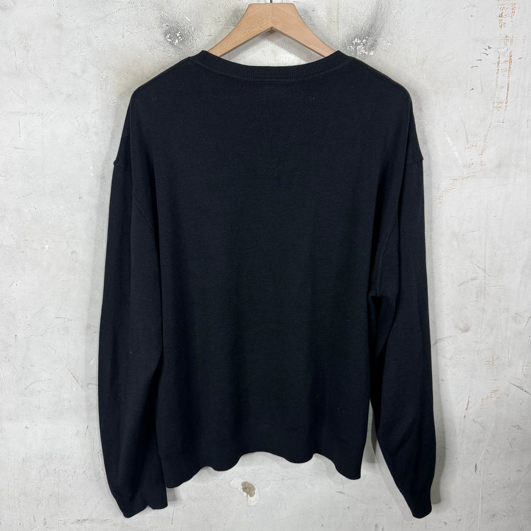 Chanel Uniform Glitter Logo Sweater