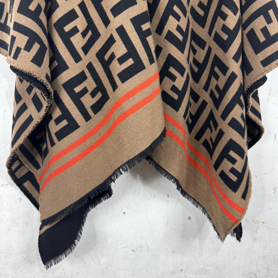 Fendi Monogram Wool Shawl