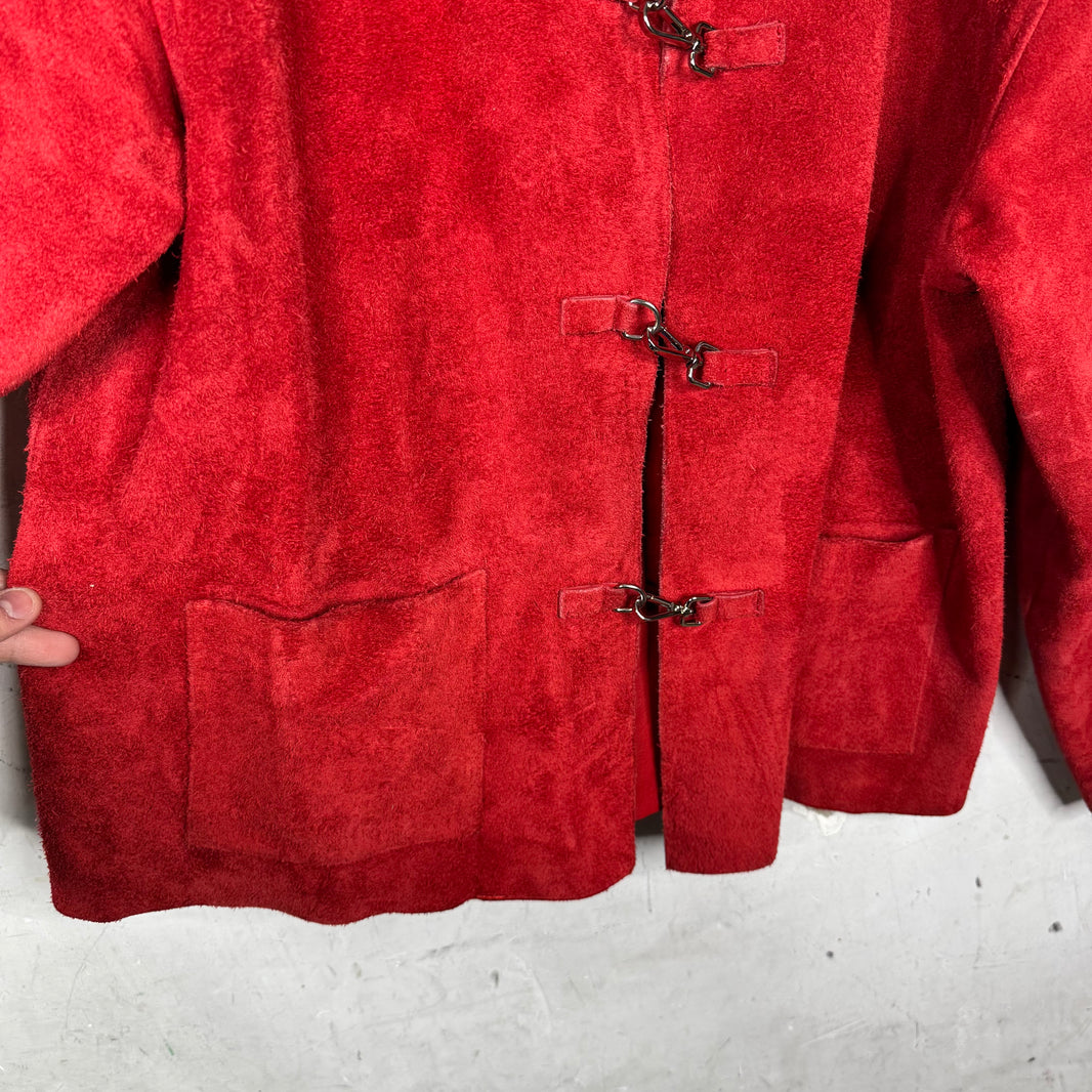 Bode Suede Fireman Clasp Jacket