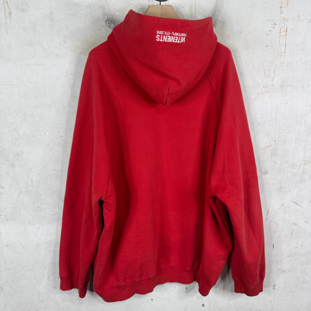 Vetements x Tommy Hilfiger Red Hoodie