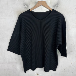 Issey Miyake Homme Plisse V-Neck T-Shirt
