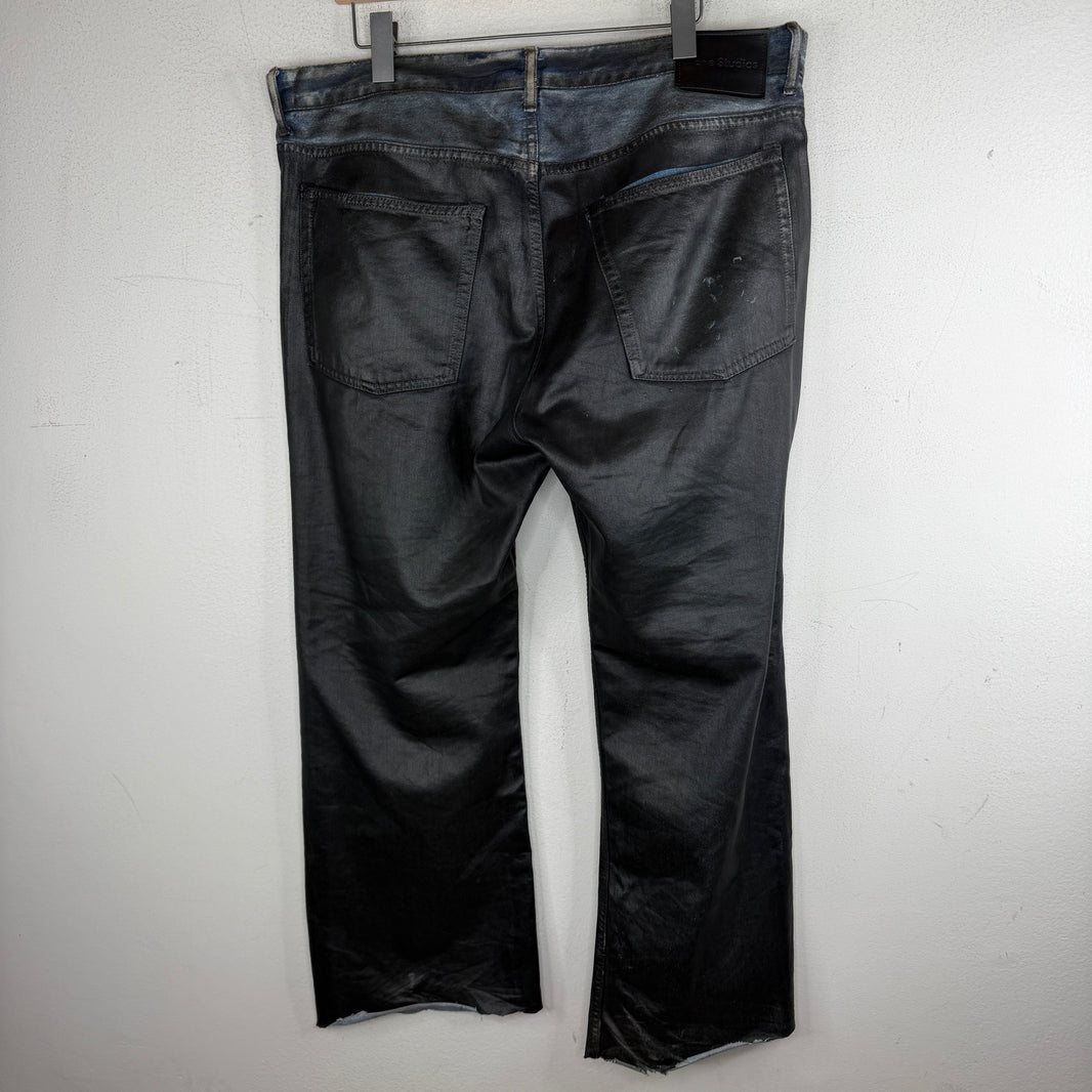 Acne Studios 2021M Charcoal Waxed Denim Jeans