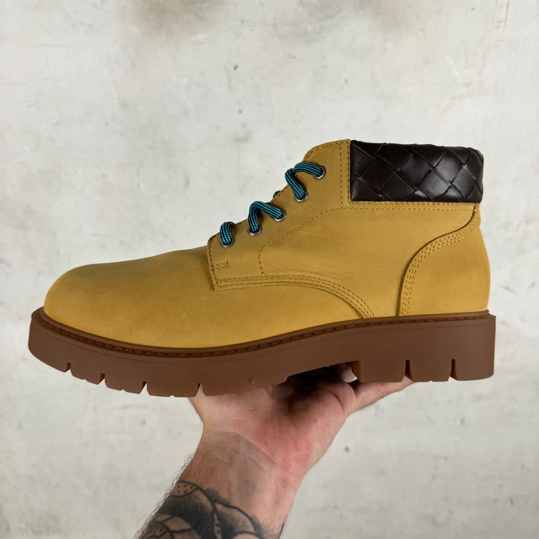 Bottega Veneta Tan Haddock Mid Boots