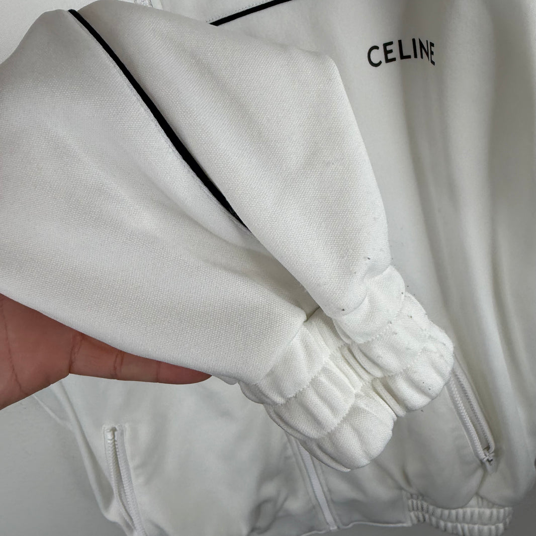 Celine White Logo Track Jacket