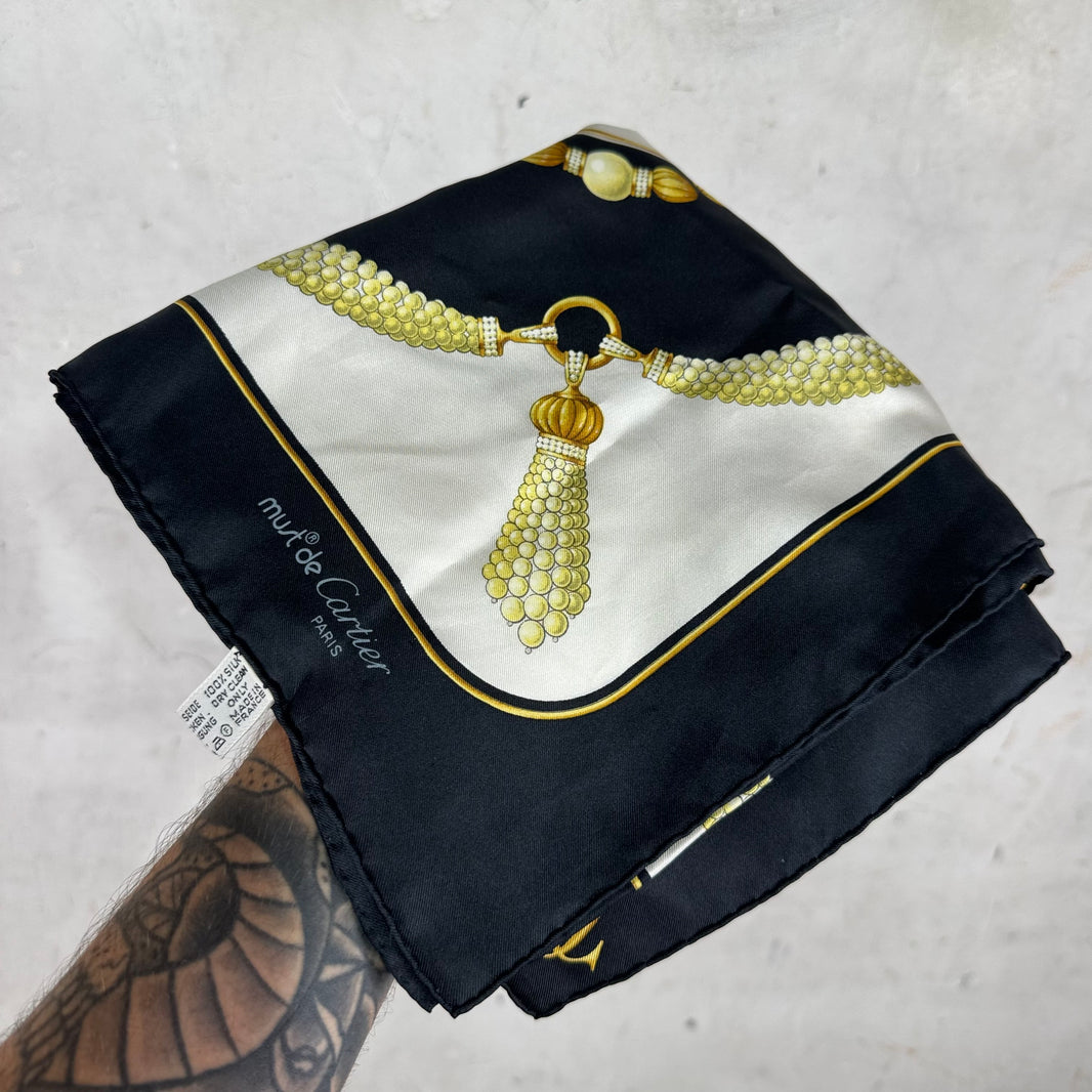 Cartier Pearl Silk Scarf