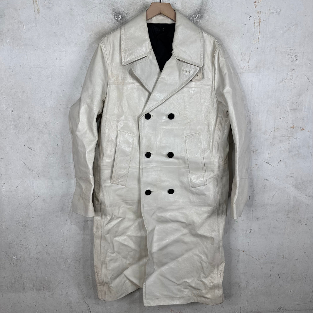 Calvin Klein 205W39NYC Sample Runway Leather Coat