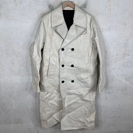 Calvin Klein 205W39NYC Sample Runway Leather Coat