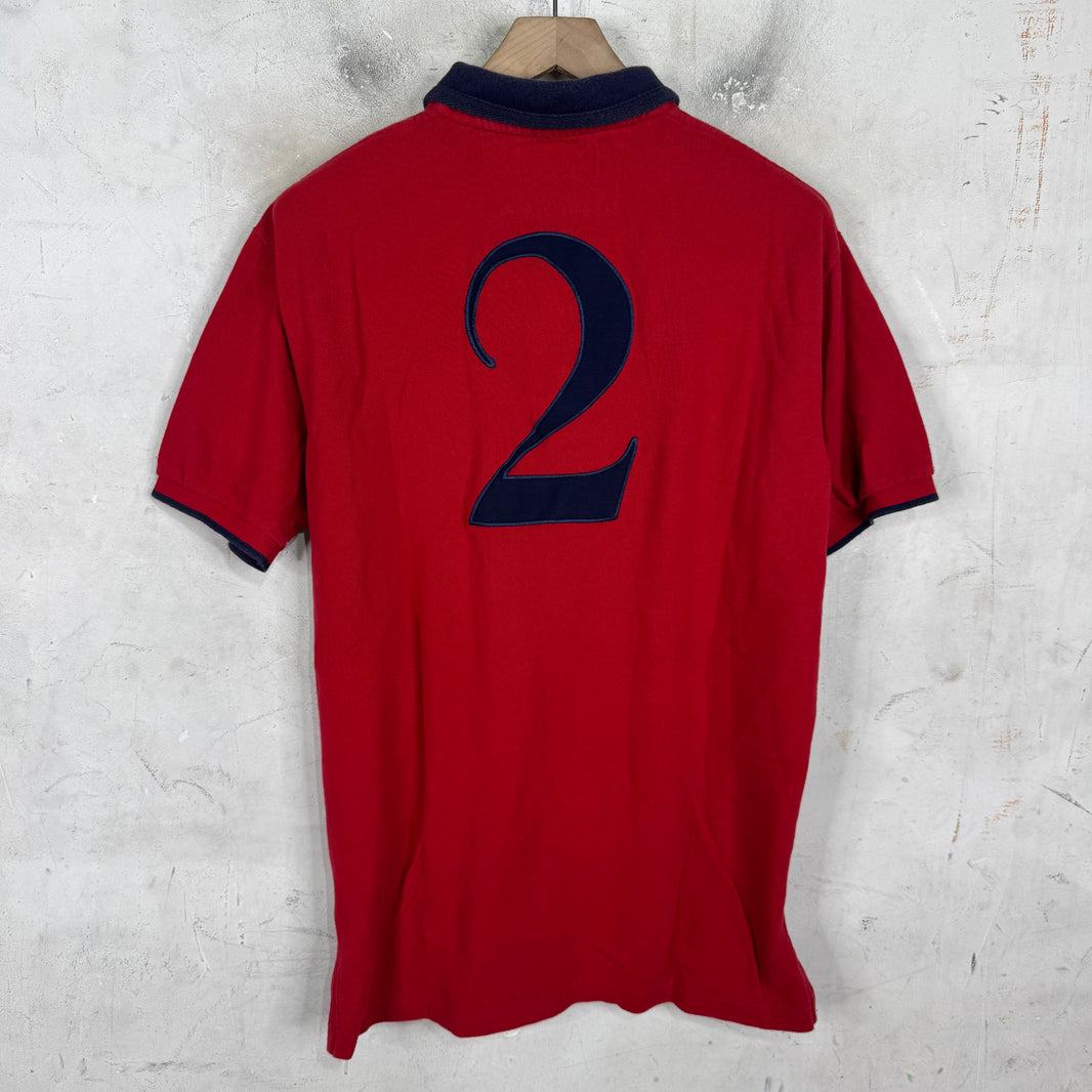 Ralph Lauren Red/Gold Crest Pony Polo