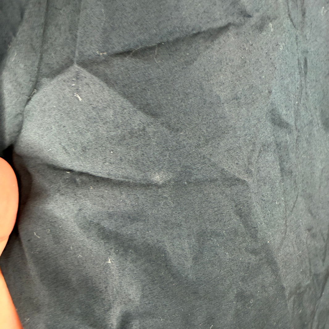 Alexander Wang Navy Zip Detail Button Up Shirt