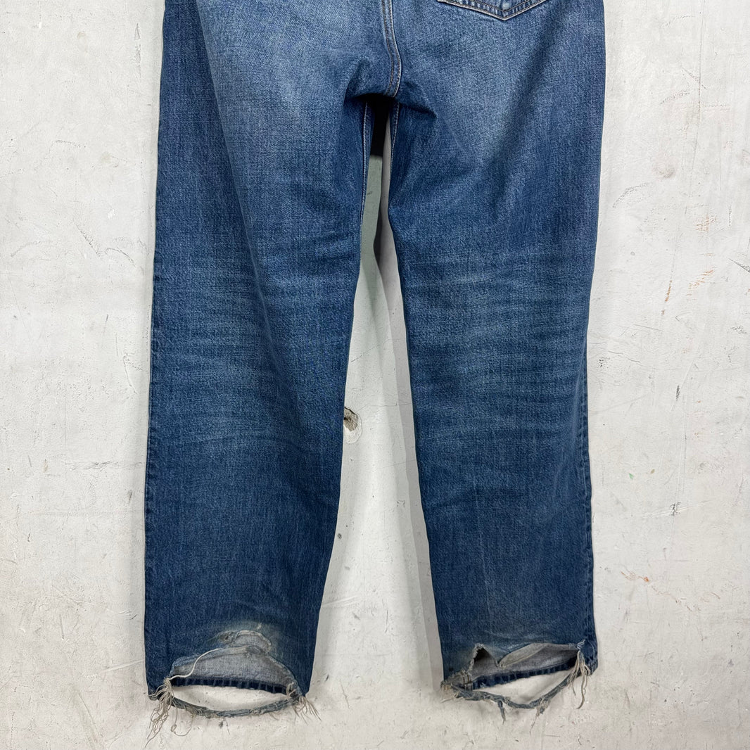 Balenciaga Loose Straight Medium Wash Jeans