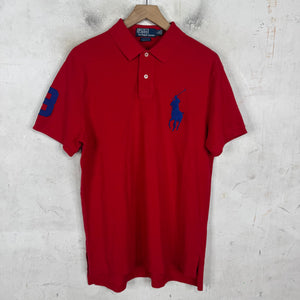 Ralph Lauren Red/Blue #3 Pony Polo