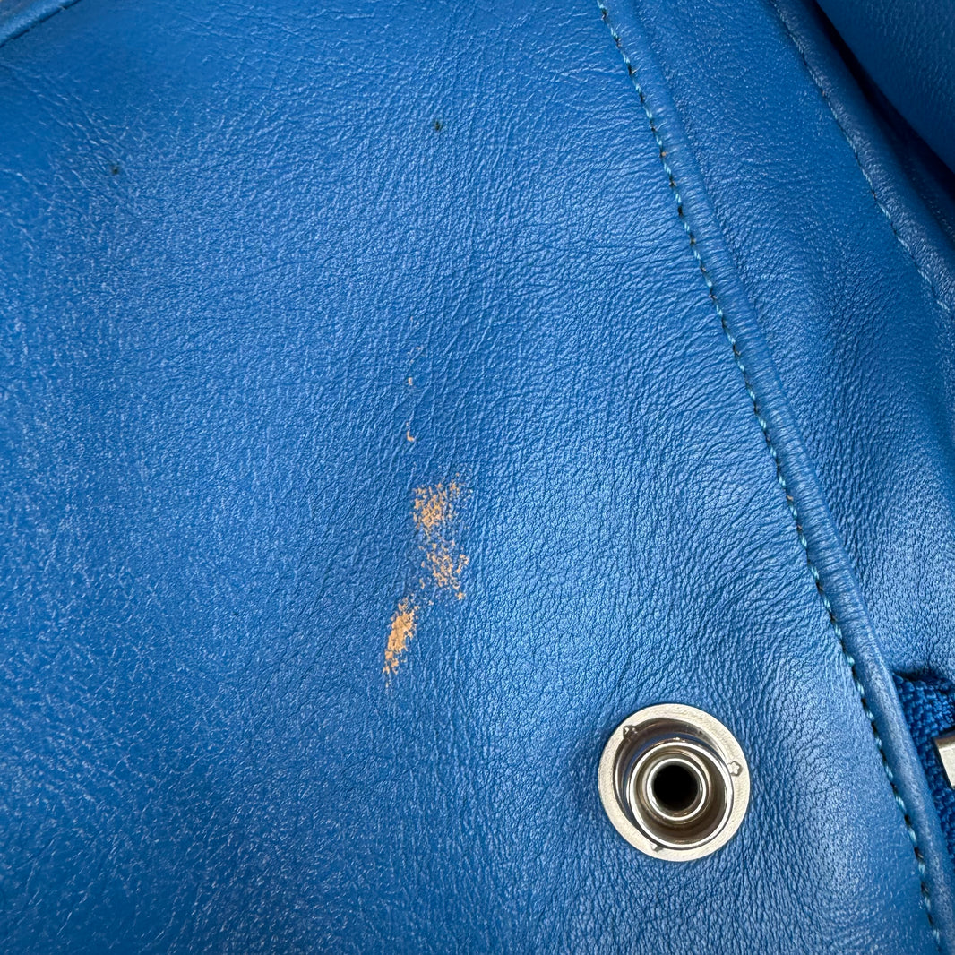 Undercover Blue Hybrid Leather Perfecto Jacket