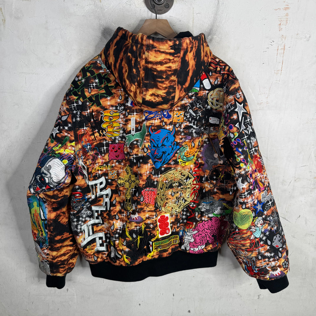 Supreme Orange AOL Work Jacket