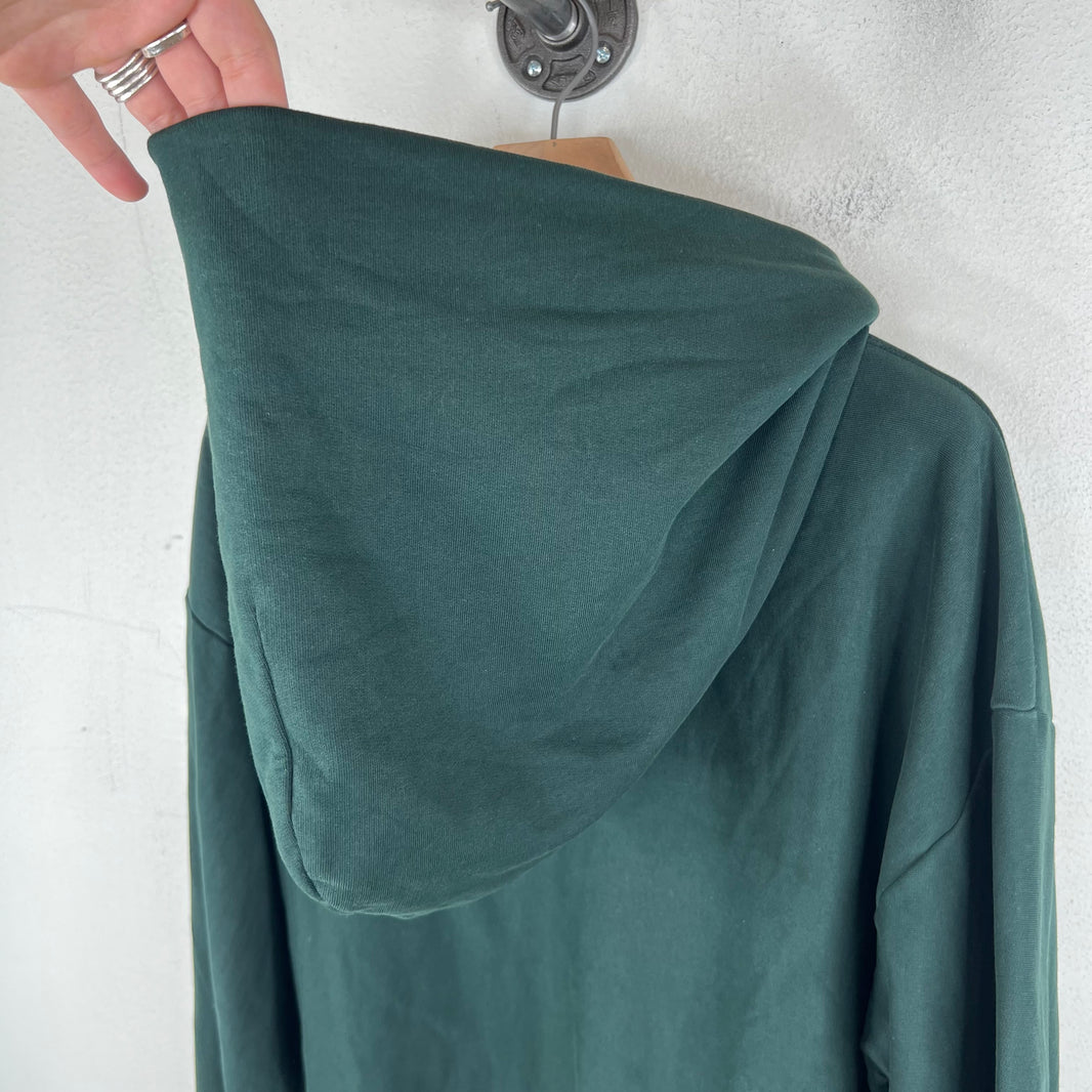 Balenciaga Sample Dark Green Size Sticker Zip Up Hoodie
